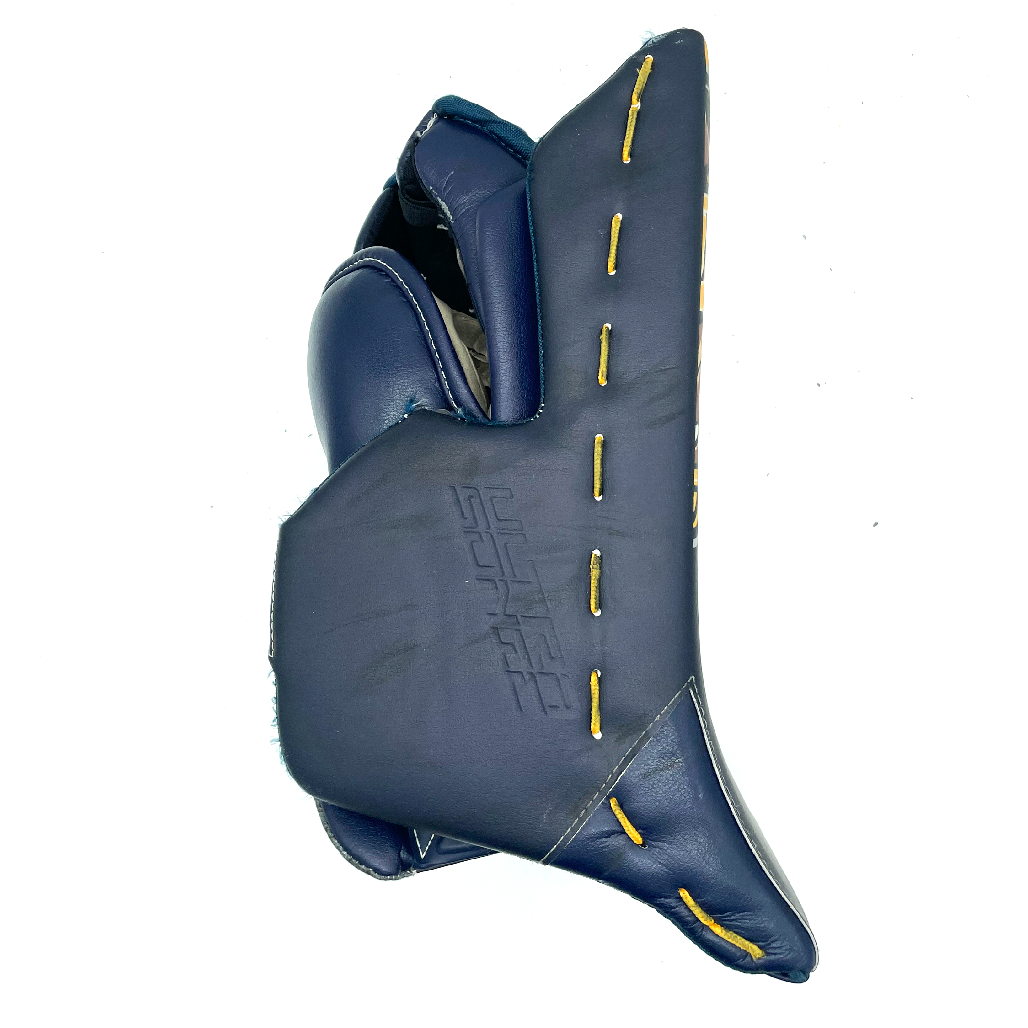 Bloqueur de gardien Bauer Supreme Ultrasonic d'occasion (bleu marine/jaune/blanc)